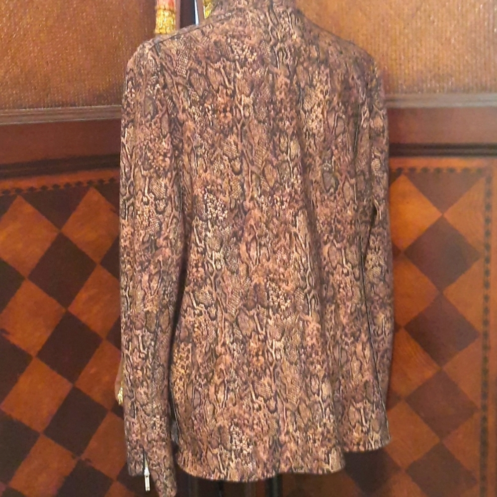 Python Print Moto Jacket  (NWNT) - Picture 5 of 15